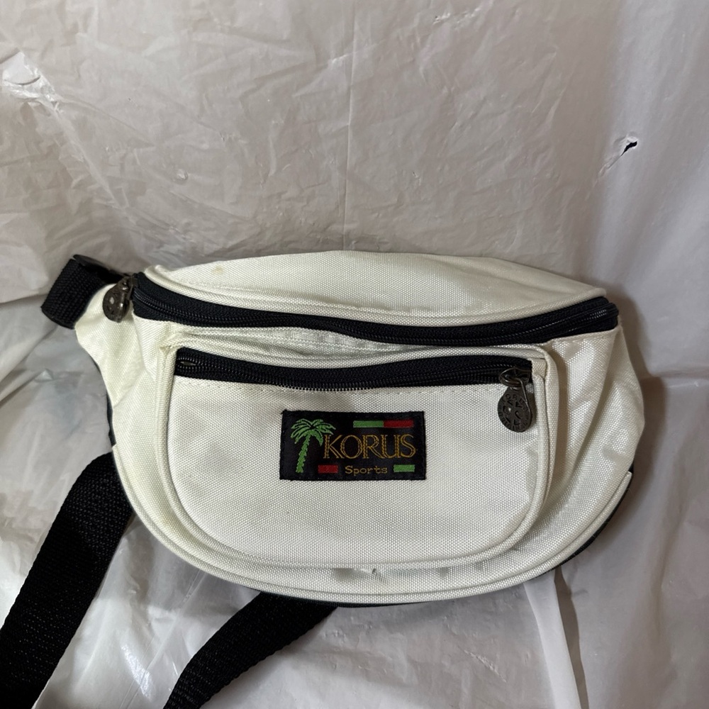 Vintage Korus White Men's Waist Bag